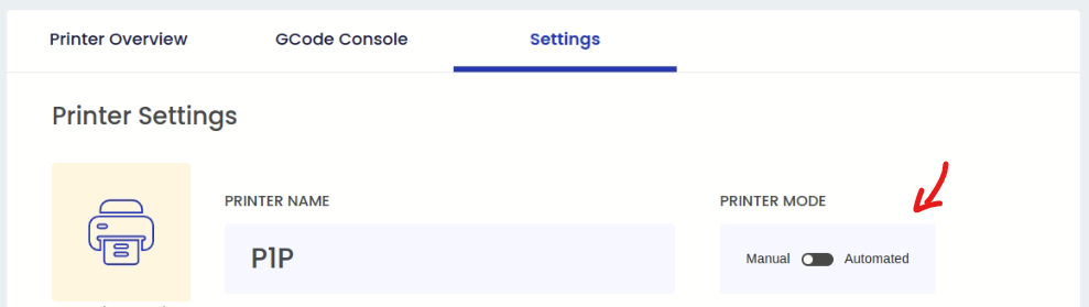 Automated Printing Mode Switch