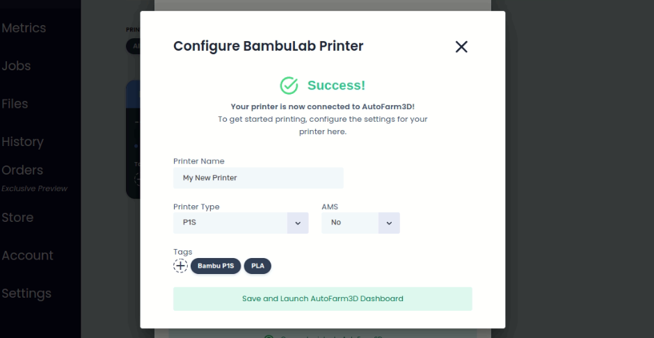 Configure Printer